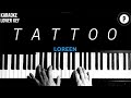 Loreen - Tattoo Karaoke LOWER KEY Slowed Acoustic Piano Instrumental Cover [MALE KEY]