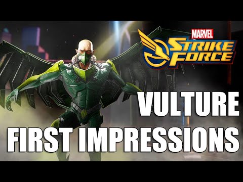Vulture Rank up, First Impressions & Gameplay - Marvel Strike Force