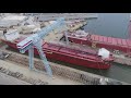 Launching of the M/V MARK BARKER