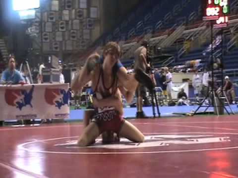 Cadet Freestyle 105  Cory Clark (IA) pin Doug Johnson (IL)