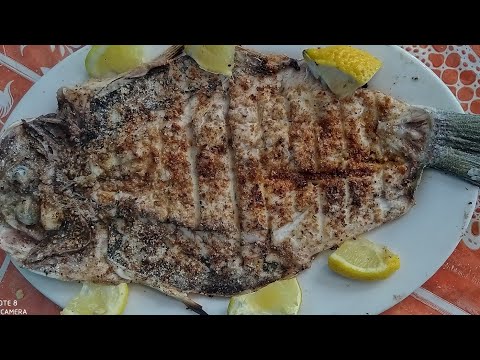 صيد البوري🐟 علي شاطئ الرباط المون الصغير 😋 وطهيه بشكل رائع😛