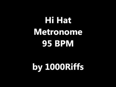 Hi Hat Metronome 95 BPM - Beats Per Minute