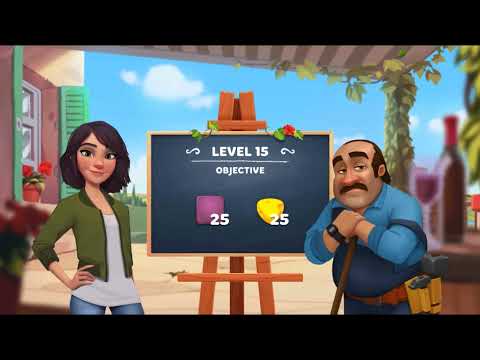 Tuscany Villa:  Chapter 1 - Match 3 Gameplay