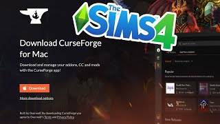 My First Attempt Using CurseForge App for Mac [Sims 4 Mods]