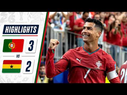 RONALDO MAKES HISTORY 😱 PORTUGAL 3-2 GHANA | HIGHLIGHTS