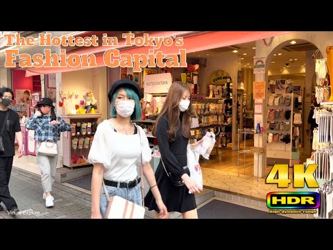 【4K HDR】Capital of Japanese POP-Culture & Cute Girls Fashion