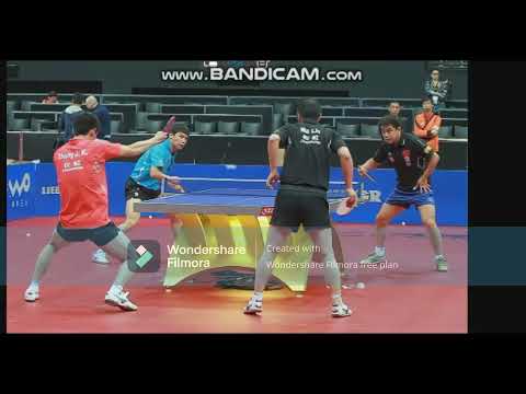 Table Tennis Practise Scene - Ma Lin, Lei ZhenHua, Hou YChou, Waldner, Wan Hao, Zhang JK, Chen Qi