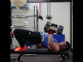 デクラインダンベルフライ 70ポンド×2