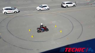 Example of Motorcycle closed-course exam - Tecnic Driving School