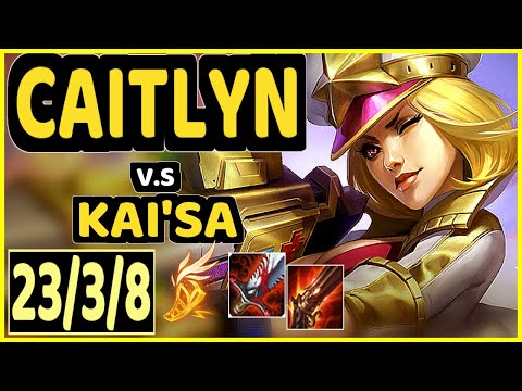 JUZINHO (CAITLYN) vs KAI'SA - QUADRAKILL 23/3/8 KDA BOTTOM ADC CHALLENGER GAMEPLAY - BR
