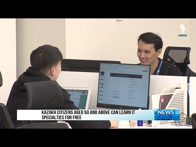 50 жаштан ашкан казакстандыктар IT-адистиктерди акысыз үйрөнө алышат