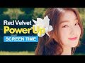 Red Velvet " Power Up " Screen Time Distribution 各成員MV畫面時間統計 레드벨벳 Red Velvet " Power Up " Screen Time Distribution 各成員MV畫面時間統計 레드벨벳