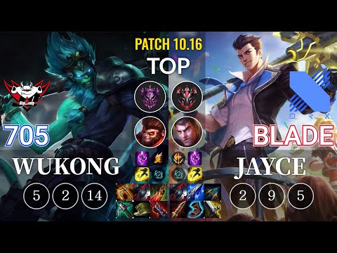 JDG 705 Wukong vs DRX Blade Jayce Top - KR Patch 10.16