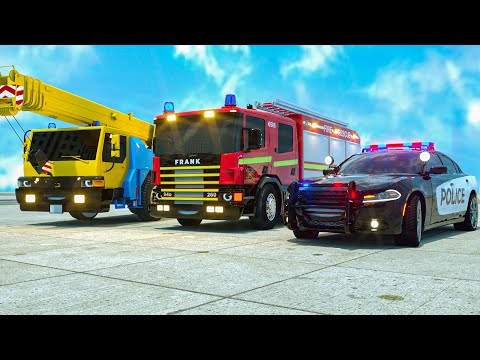 Meet New Police Cars Sergeant Lucas - Wheel City Heroes (WCH) - Fire truck team