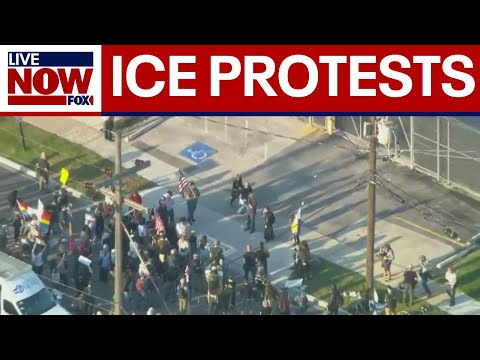 Video | Protesters gather at ICE facility outside Chicago  | LiveNOW from FOX