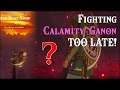 Fighting Calamity Ganon TOO LATE! ..WW Link in Zelda Breath of the Wild (Spoilers)