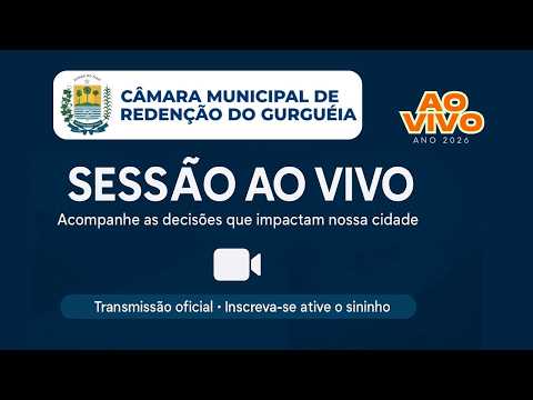 Sessões da Câmara Municipal de Redenção do Gurguéia 1ª Sessão Ordinária do 2º Semestre | 03/08/2026