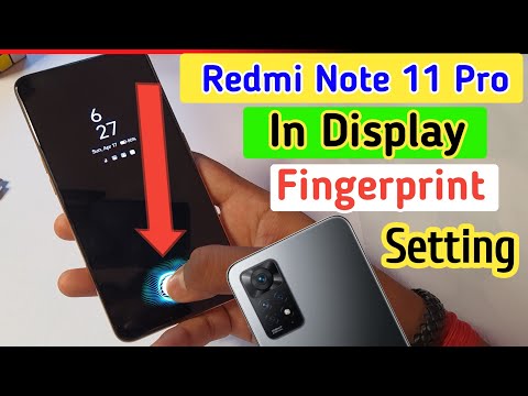 Redmi note 11 pro display fingerprint setting/Redmi note 11 pro in display fingerprint lock