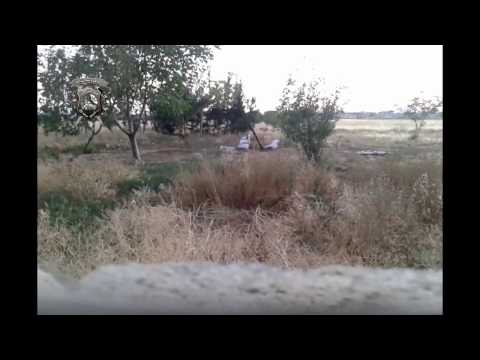 استهداف مقرات النظام على جبهة الكم بقذائف الهاون 120 من قبل لواء الصمود جنود الله بالاشتراك مع لواء الإيمان بالله