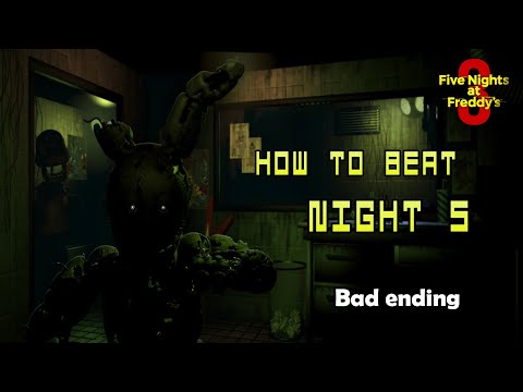 How To Beat Night 5 | Five nights at Freddy's 3 | 1080p60