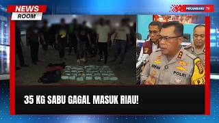 Polda Riau Gagalkan Penyelundupan 35 Kg Sabu Diduga Dari Malaysia, 5 Tersangka Ditangkap