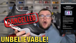 JORDAN 4 BRED REIMAGINED CANCEL ORDERS! THIS IS UNBELIEVABLE AT THIS TIME!