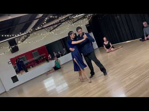  Albano Goldenberg  and  Angeles Verón  are  dancing  to  a  nontraditional song  in  2023