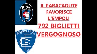 PARACADUTE EMPOLI 792 BIGLIETTI VERGOGNOSO