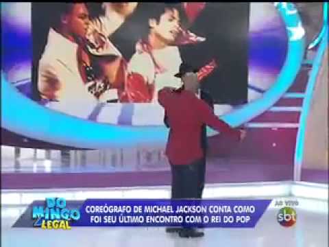 Encontro entre Rodrigo Teaser e LaVelle Smith Jr,dançarino de Michael Jackson no Domingo Legal