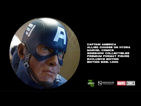 [Sideshow Collectibles] Marvel Captain America Allied Charge On Hydra Premium Format Exclusive Edi