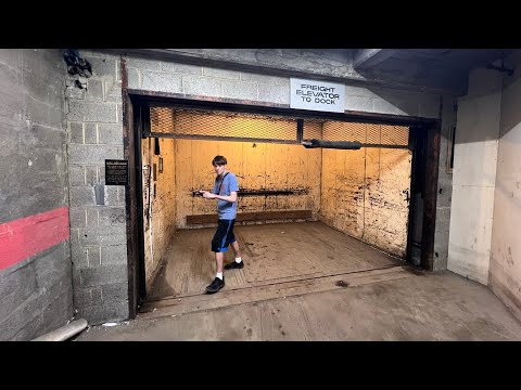 Vintage Westinghouse Freight Elevator in Downtown Cleveland, Ohio