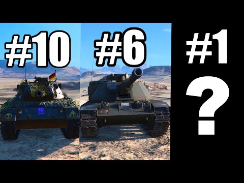 TOP 10 MOST PLAYED COLD WAR TANKS in World of Tanks Modern Armor wot console