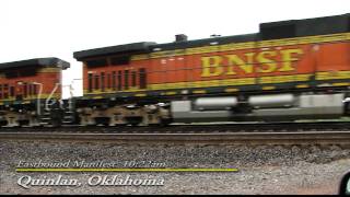 preview picture of video 'BNSF Curtis Hill 7-3-2010'