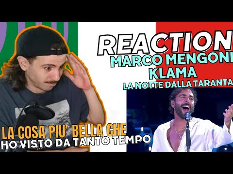 REACTION 🇮🇹 Marco Mengoni - KLAMA La Notte Dalla Taranta (SUBT) | Reacción | Reazione Marco Mengoni