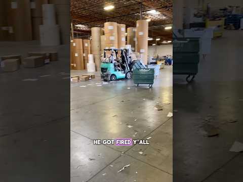 Employee Loses It After Getting Fired. Destroys Warehouse! #work