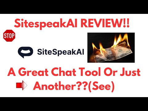 SitespeakAI Review-Does This Chat Tool REALLY Work Well Or NOT?See(Do not Use Yet)