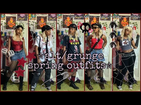 alt/grunge outfits for warm weather (spring/summer)