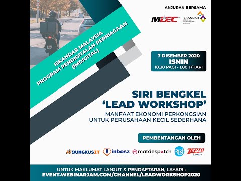 , title : 'SIRI WEBINAR LEAD WORKSHOP ANJURAN BERSAMA MDEC & IRDA 7/12/2020 RAKAMAN WebinarJam'