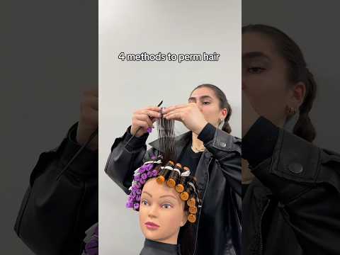 4 methods to perm hair! #perming #perms #curls #piggybackperm #bricklayperm #spiralperm #cosmetology