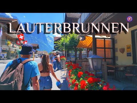 LAUTERBRUNNEN SCHWEIZ ✨ Bummel in der schönste Dorf 4K HDR ` Starker Touristenverkehr