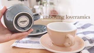 unboxing loveramics egg 250ml cappuccino cup & saucer | potters colours