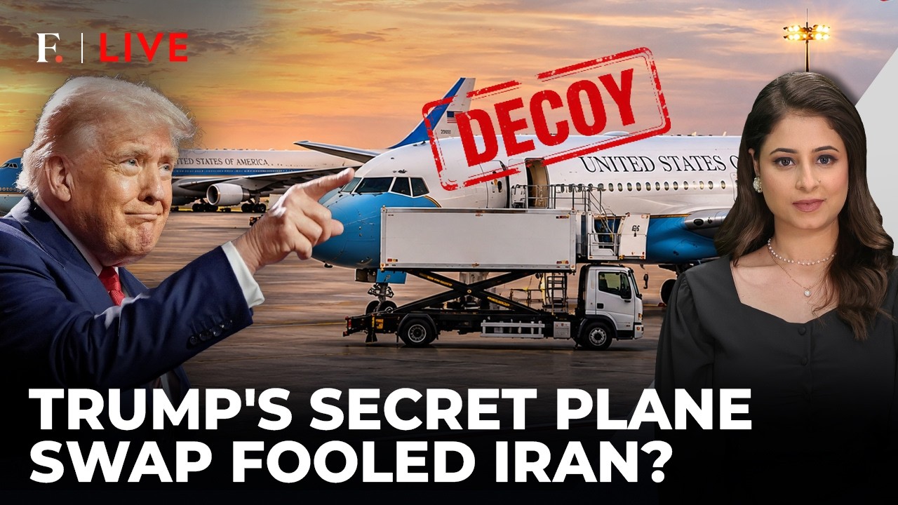 Trump Covert Plane Switch: Inside US President's Secret Flight After Iran Threat | Firstpost Live