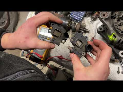 Werte und Messungen des VALEO-Spannungsreglers. Gut vs. Schlecht