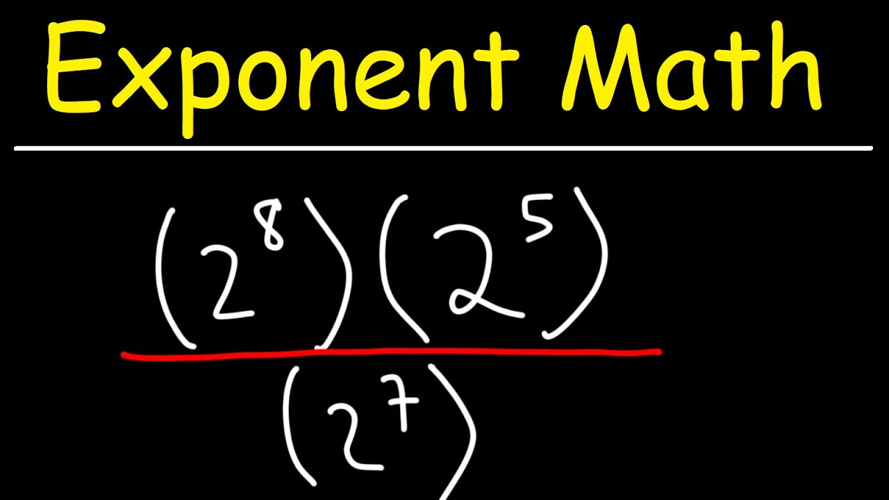 Multiplying and Dividing Numbers with Exponents - GED Math
