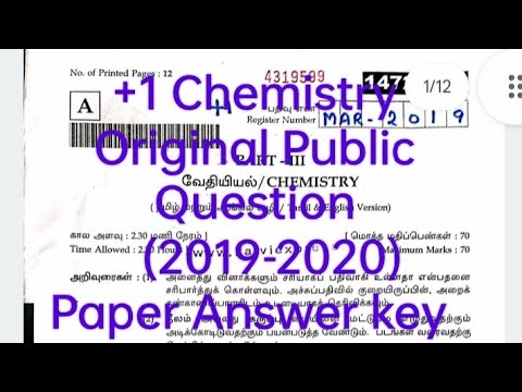 11th Chemistry 2019