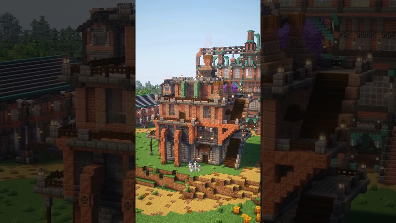 ⚙️Minecraft Steampunk House | Industrial Fantasy Build⚙️