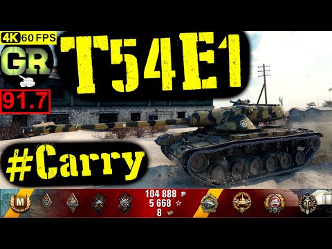 92_World of Tanks T54E1 WoT Replay - 9 Kills 8.7K DMG(Patch 1.4.0)