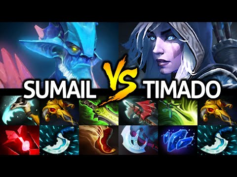 TIMADO Drow Ranger VS SUMAIL Leshrac | This Game is Crazy Dota 2