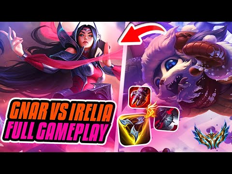 GNAR VS IRELIA TOP FULL GAMEPLAY!!! Season 14 Gnar Ranked Gameplay (League of Legends)