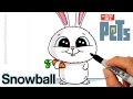How To Draw Snowball Step By Step Easy The Secret Life Of Pets